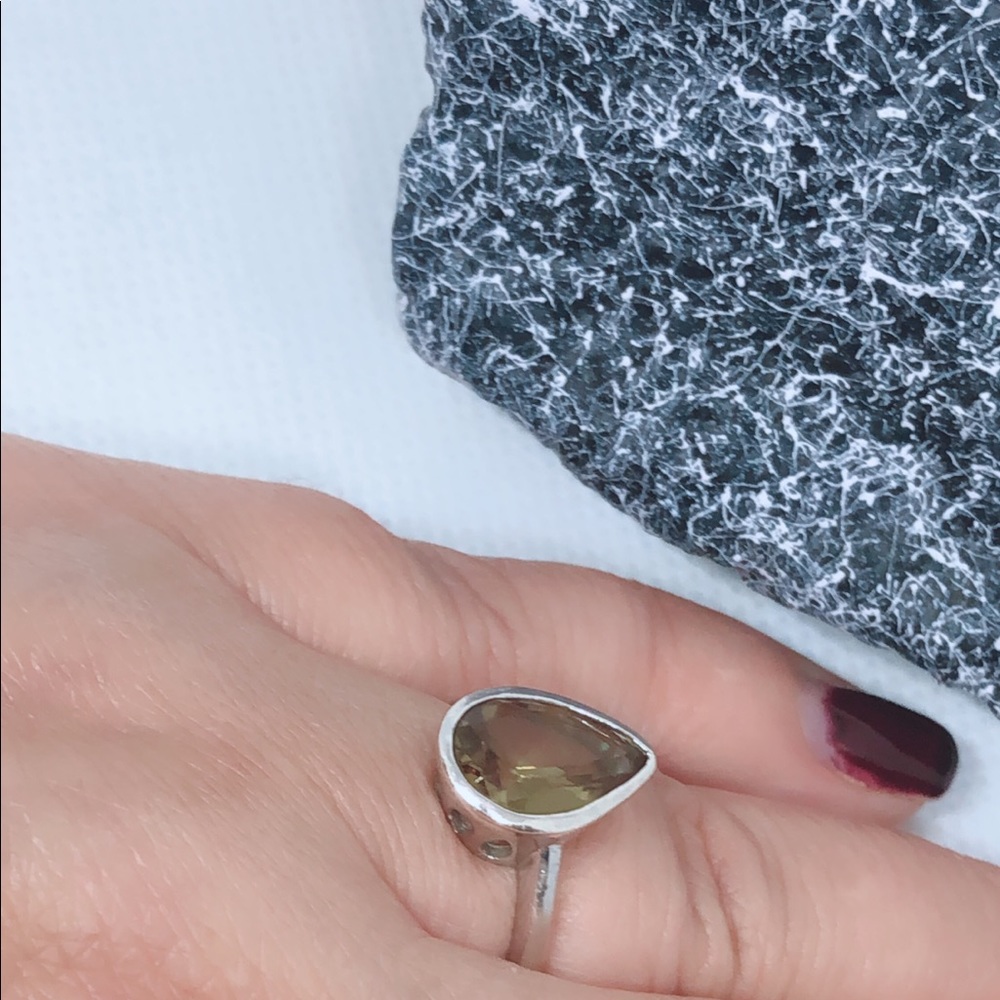 925 Sterling Silver ring. Drop water